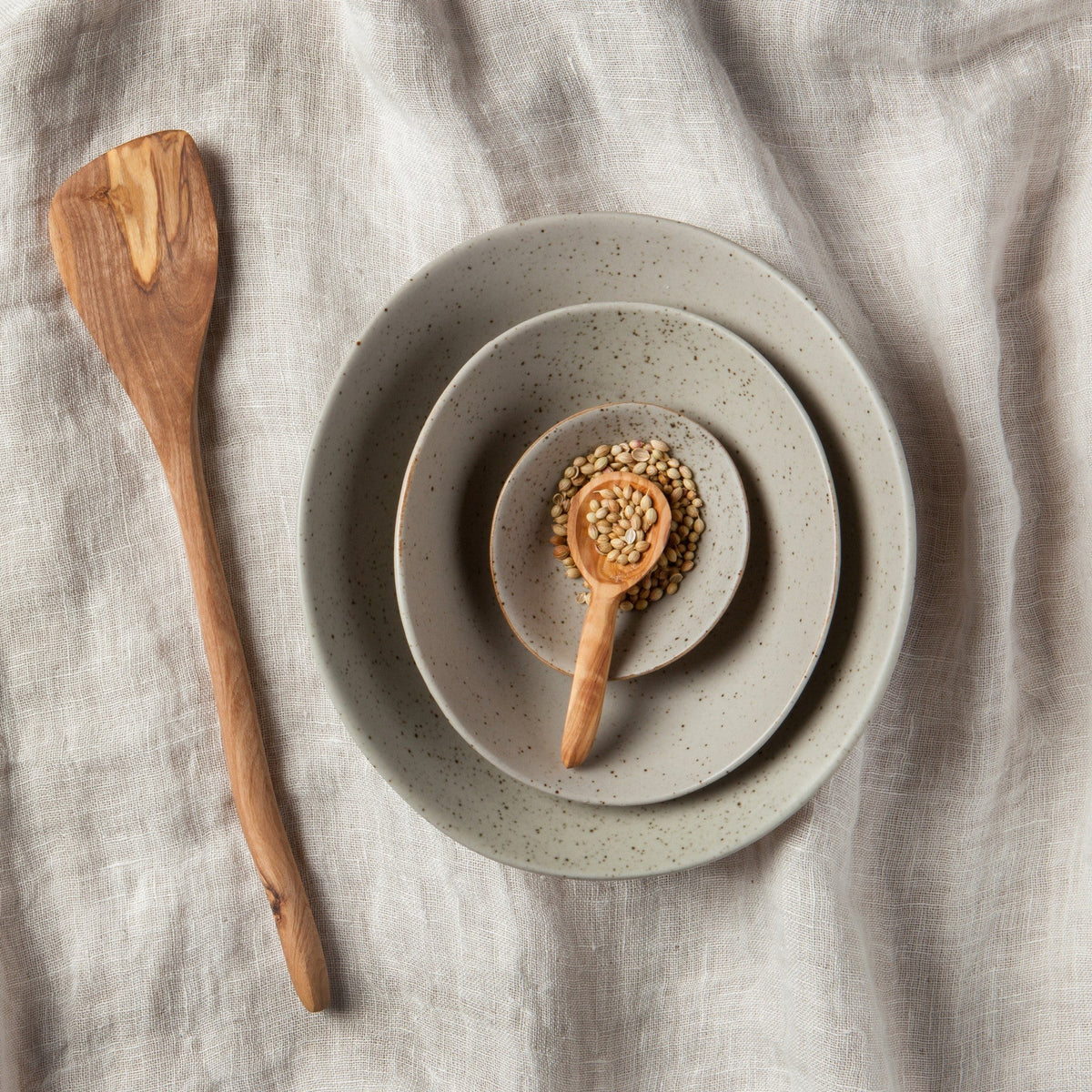 Danica Olive Wood Small Spoon 4"