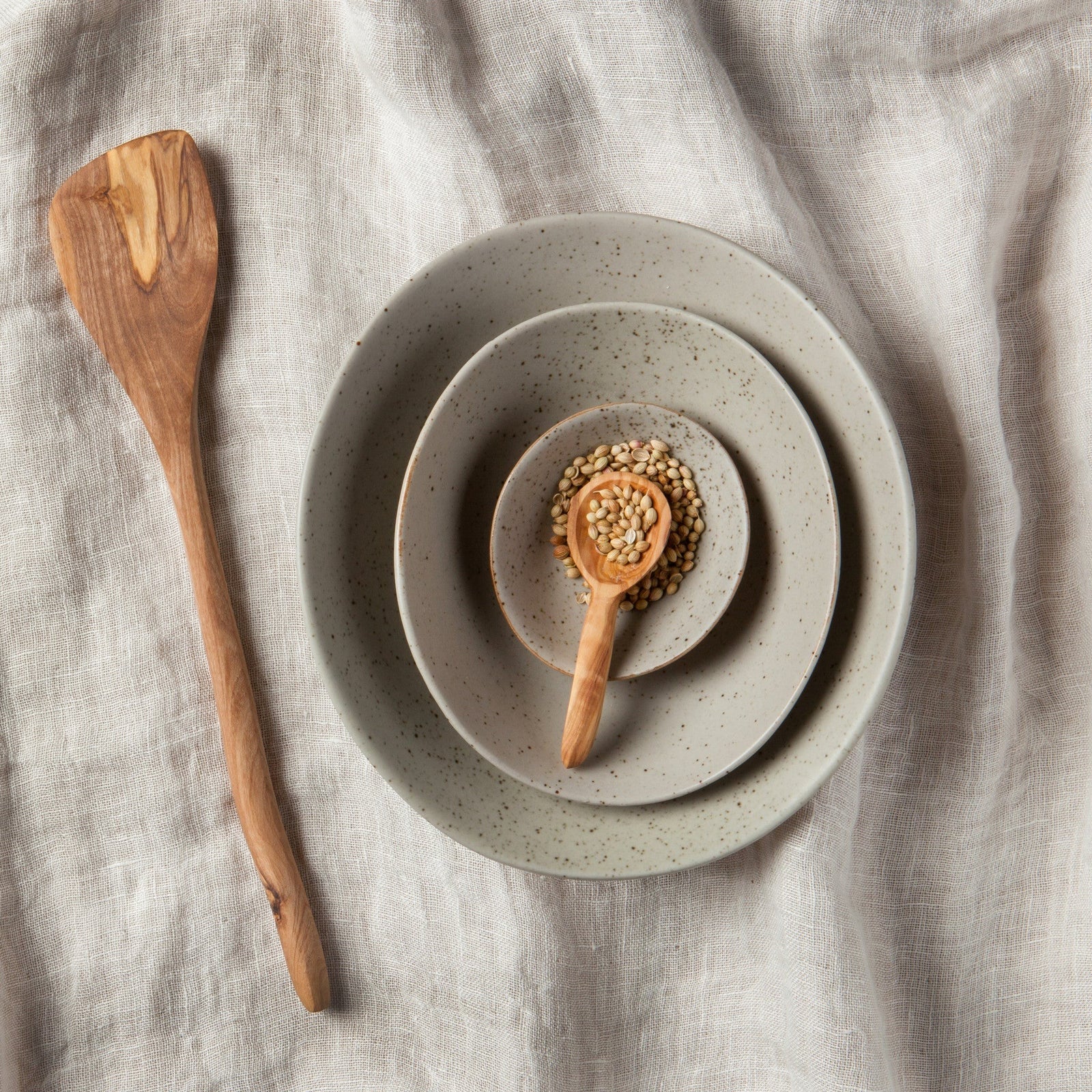 Danica Olive Wood Small Spoon 4"