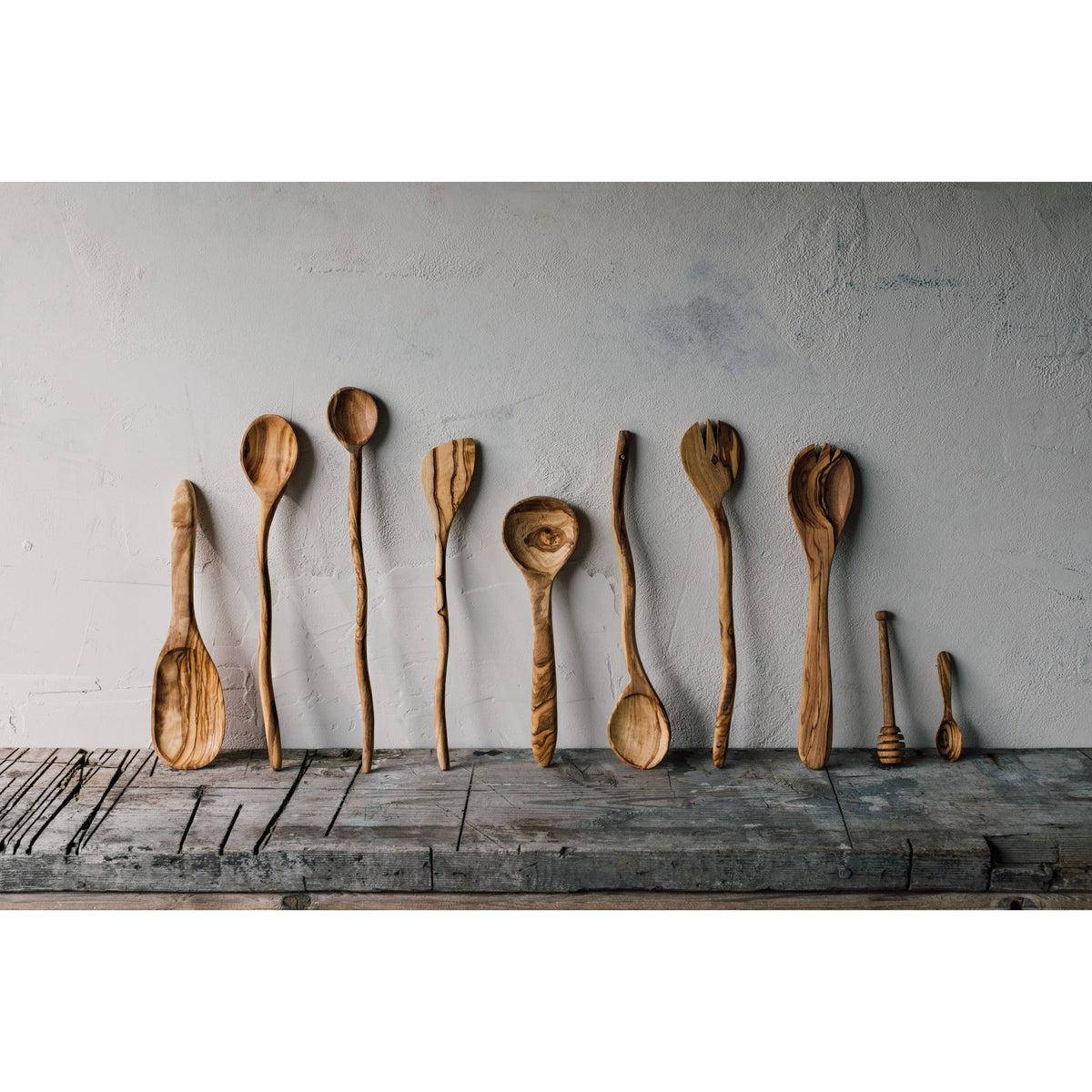 Danica Olive Wood Round Spoon 12"