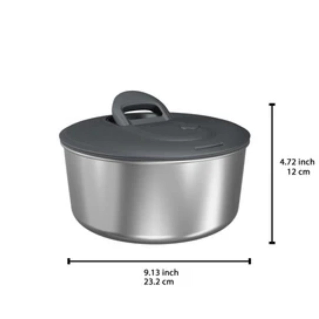Zyliss Easy Spin Salad Spinner - Stainless Steel