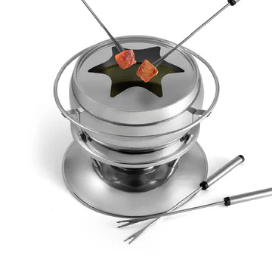 Swissmar 11-Piece Stainless Steel Fondue Set - iQ living