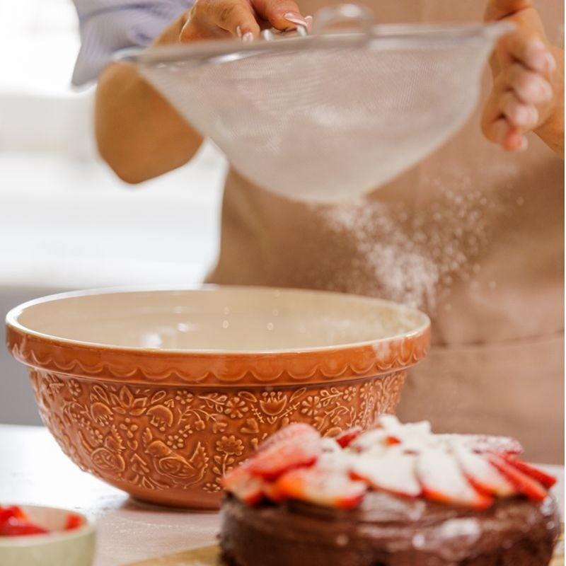 Mason Cash Mixing Bowl Home To Roost Orange 2L - iQ living