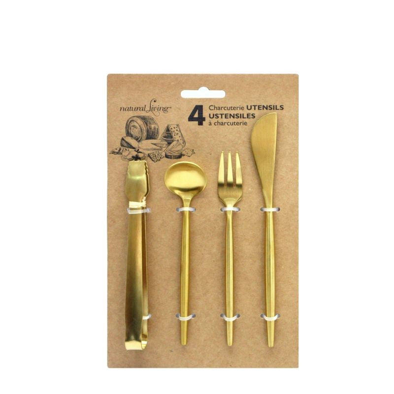 Natural Living Charcuterie Utensil Set Of 4