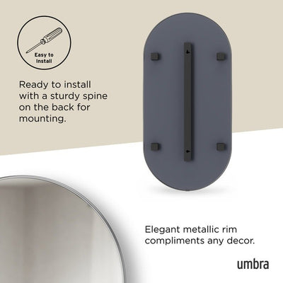 Umbra Hubba Pill Mirror Small 36" x 18" - iQ living