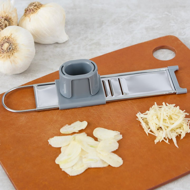 RSVP 2-In-1 Garlic Slicer & Shredder