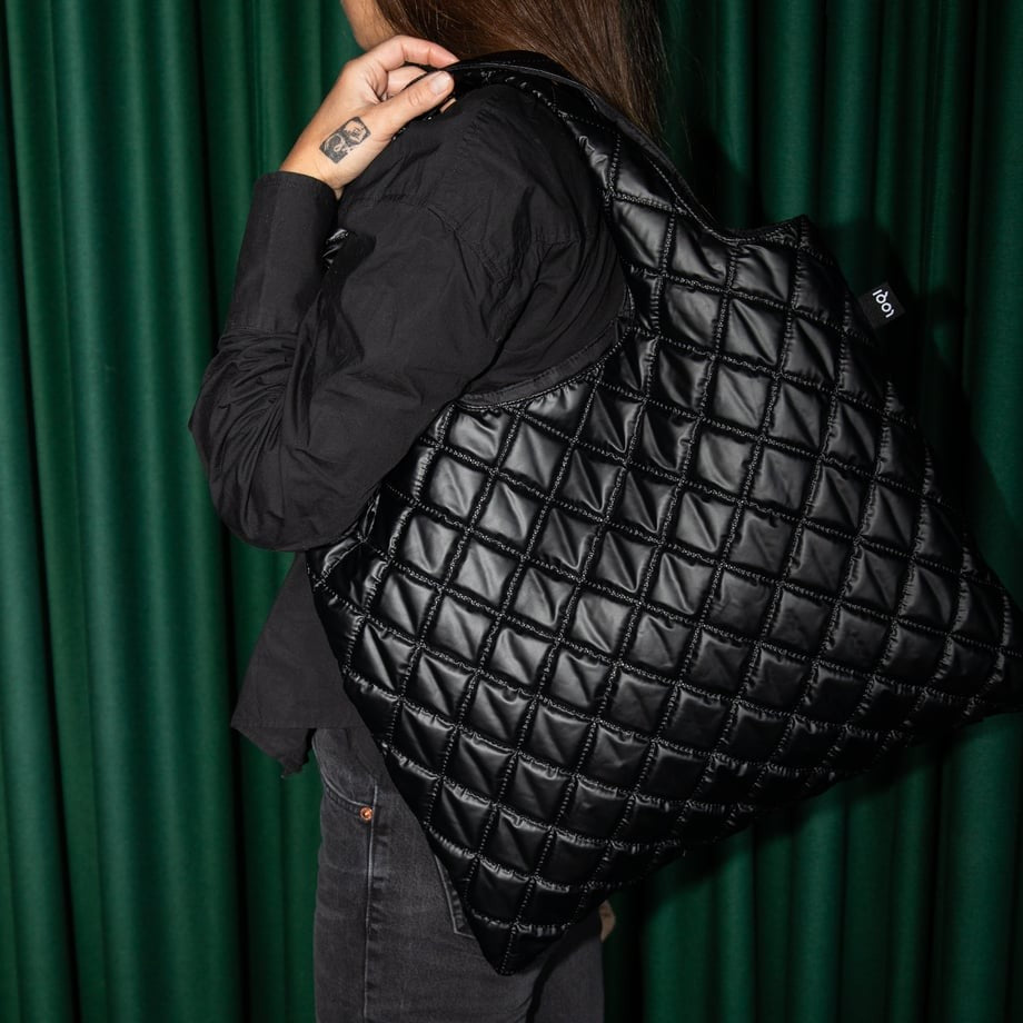 LOQI Metallic Puffy Tote Bag
