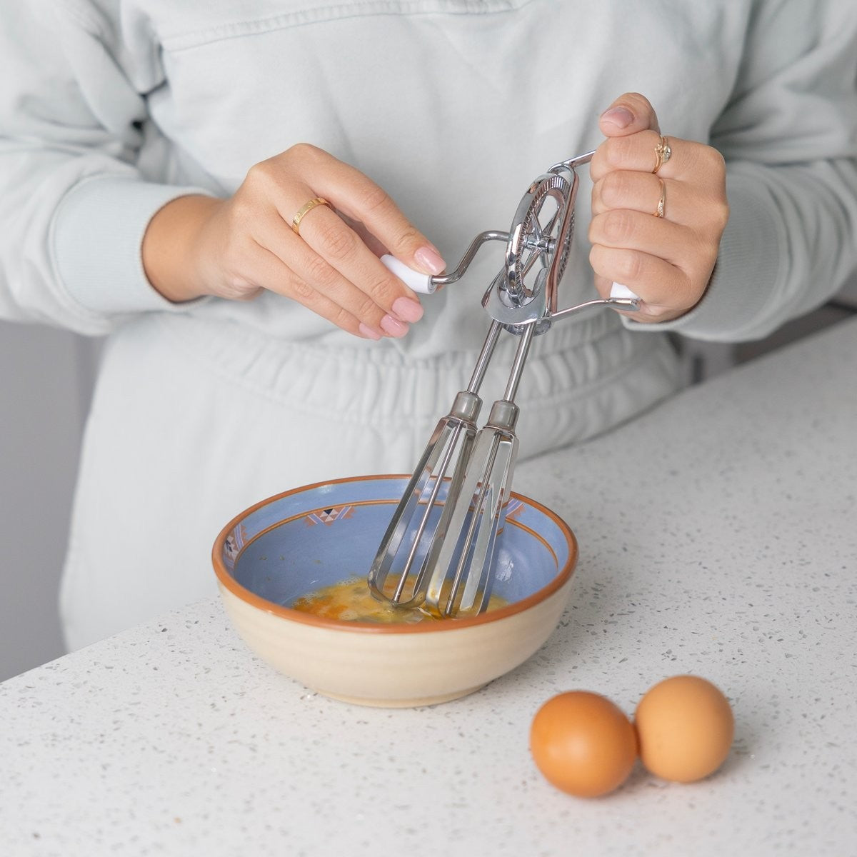 Fox Run Stainless Steel Manual Egg Whisk
