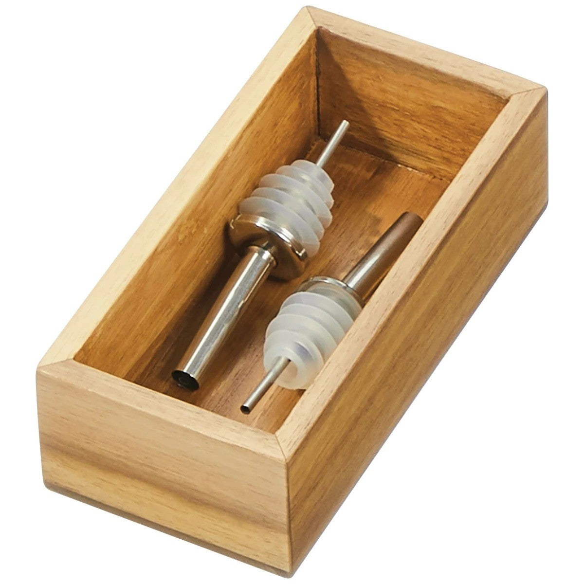 iDesign Acacia Wood Drawer Organizer