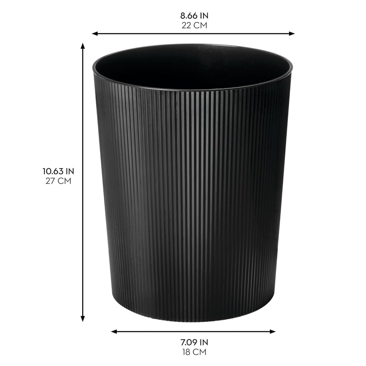 iDesign Fluted Waste Can