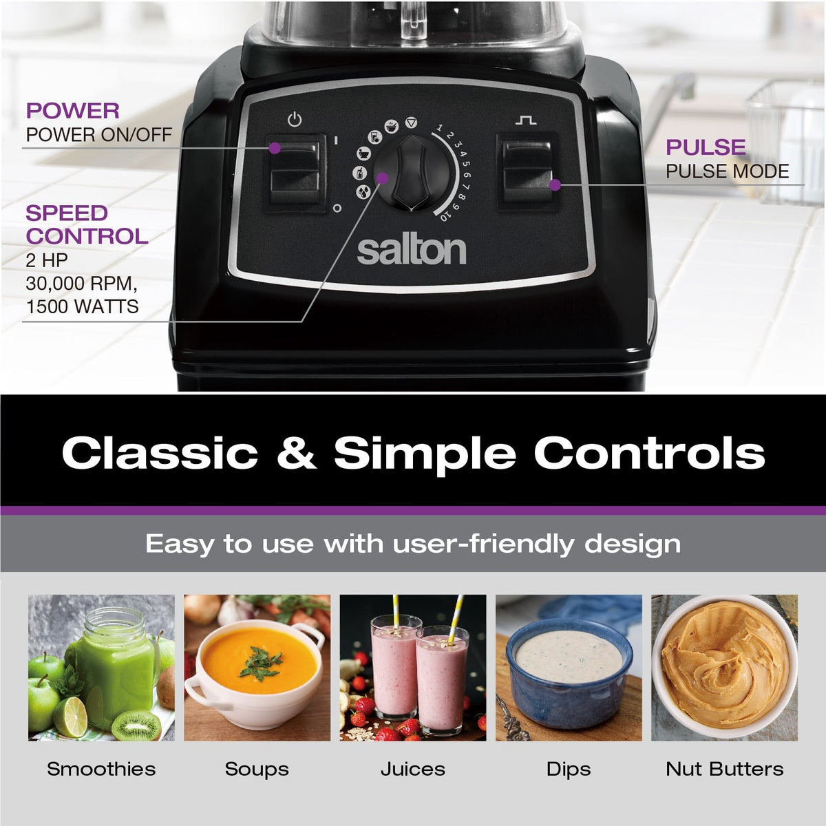 Salton Professional Grade Power Blender 2L