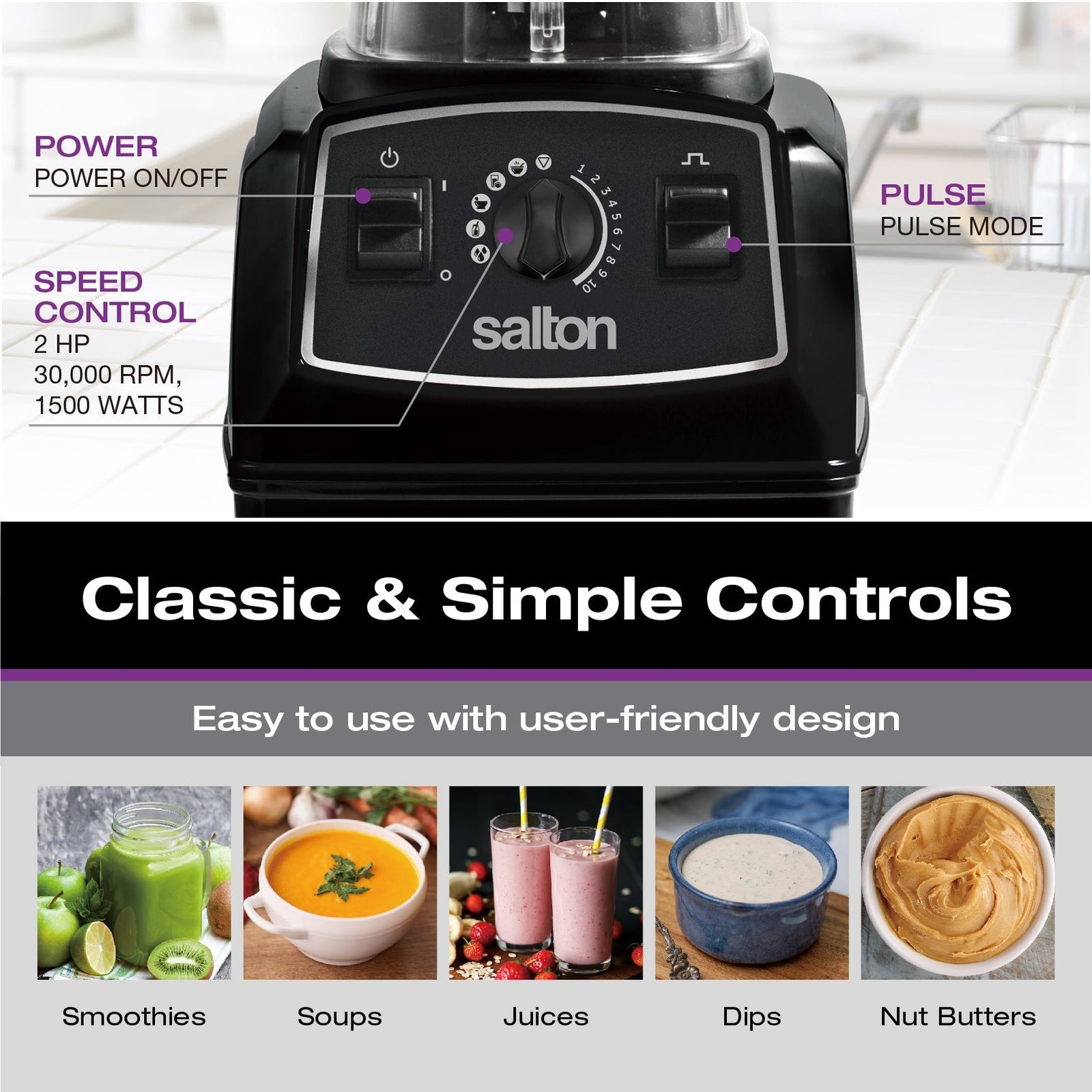Salton Professional Grade Power Blender 2L