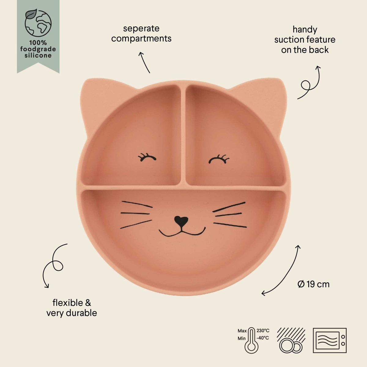 Trixie Silicone Kids Plate