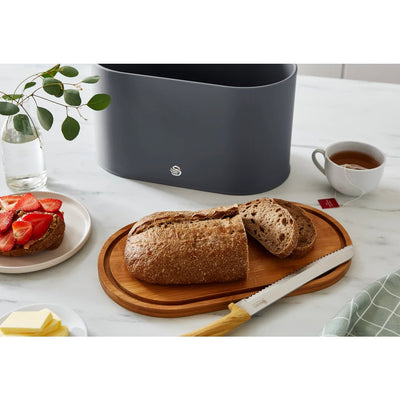 Swan Nordic Bread Bin - Grey