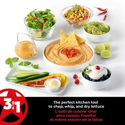 Starfrit PRO 3-In-1 Manual Food Processor