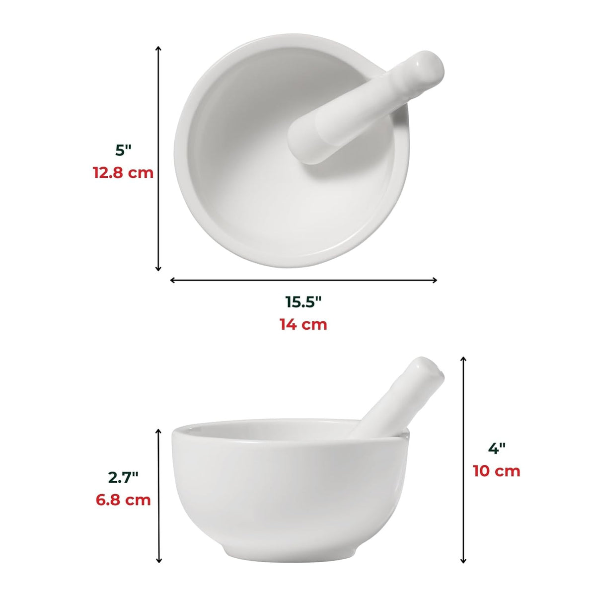 Starfrit Gourmet Ceramic Bistro Mortar & Pestle