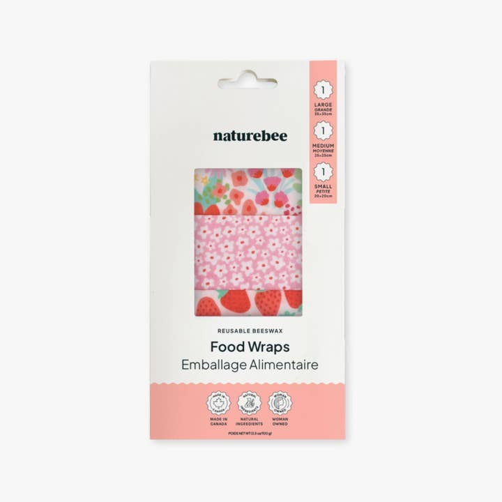 Nature Bee Beeswax Wrap Variety 3 Pack