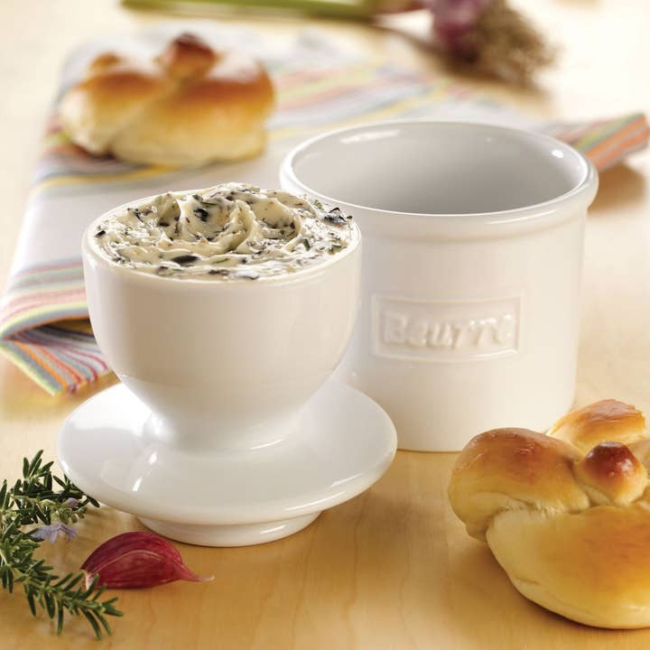 Butter Bell 'The Original' Crock Cafe White