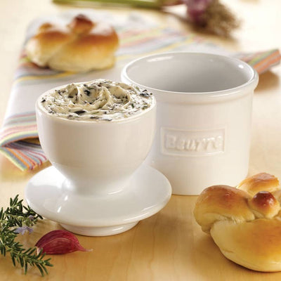 Butter Bell 'The Original' Crock Cafe White