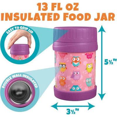 Bentology 3-In-1 Food Jar Lunch Kit - Owl