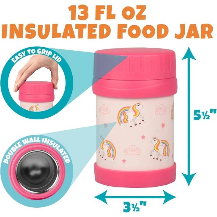 Bentology 3-In-1 Food Jar Lunch Kit - Unicorn