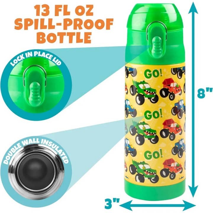 Bentology 3-In-1 Bottle Lunch Kit - Monster Truck