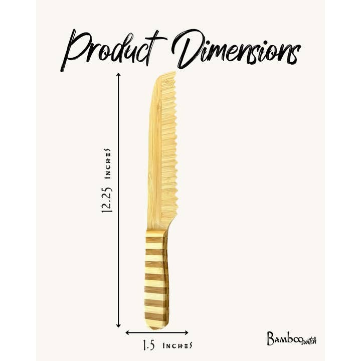Bamboo Switch Serrated Bread Knife
