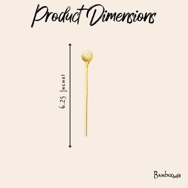 Bamboo Switch Stir Spoon 6"