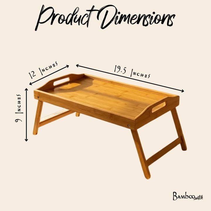 Bamboo Switch Collapsible Breakfast Tray
