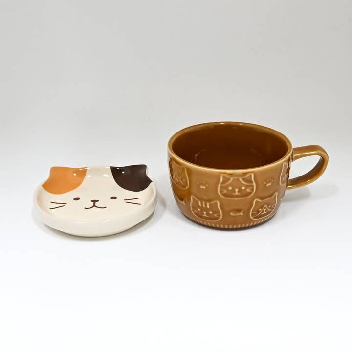 Urban Tokyo Mug 7oz & Lid - Orange Cat
