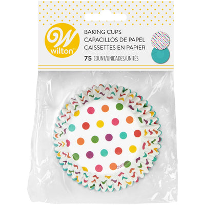 Wilton Baking Cups 75 Count - Pop Of Colour