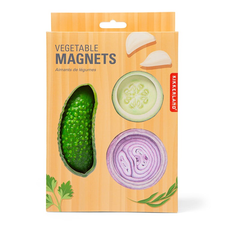 Kikkerland Vegetable Magnets Set Of 3