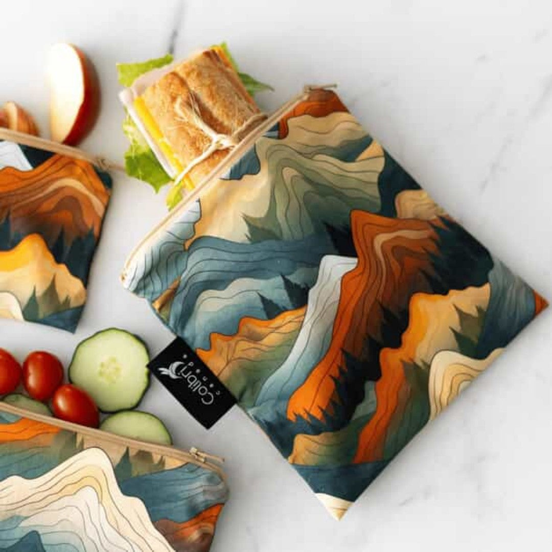 Colibri Reusable Snack Bag - Mountains