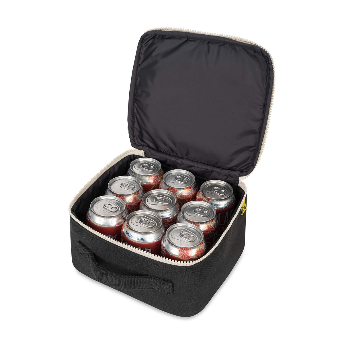 Fluf Insulated Square Lunch Bag - Carbon Black