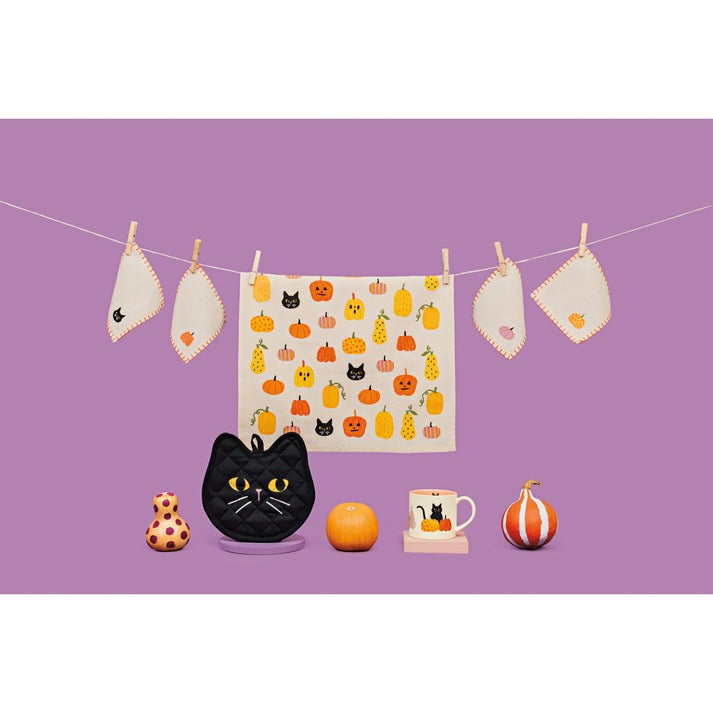 Danica Tea Towel Hallows' Eve Halloween Cat