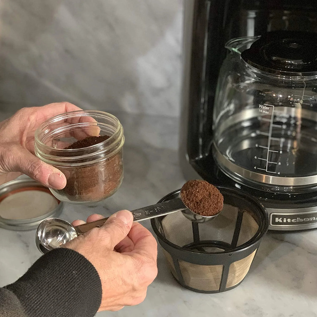 Fox Run Stainless Steel Double Coffee Scoop - iQ living