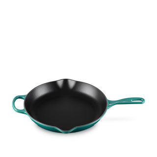 Le Creuset Enameled Cast Iron Round Skillet 10" - Bleu Riviera