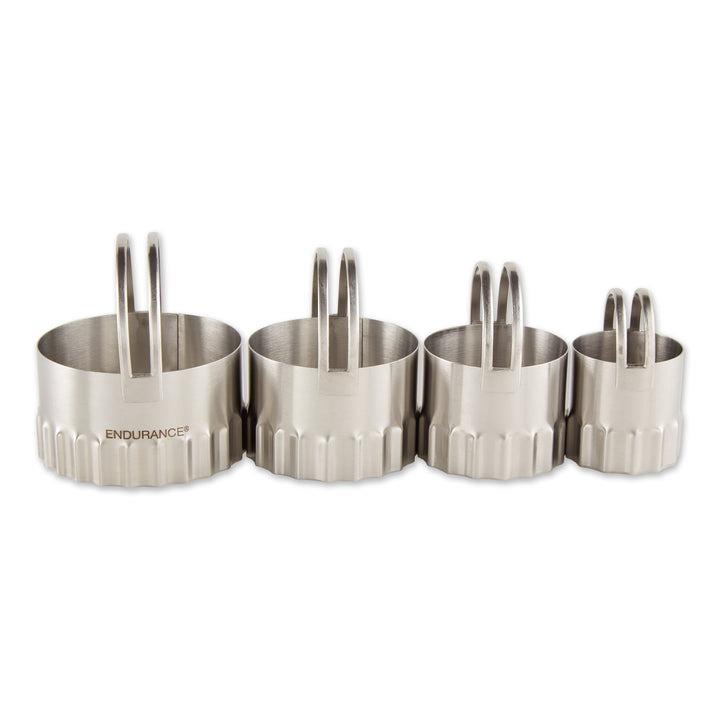 RSVP Round Ripple Biscuit Cutter Set Of 4