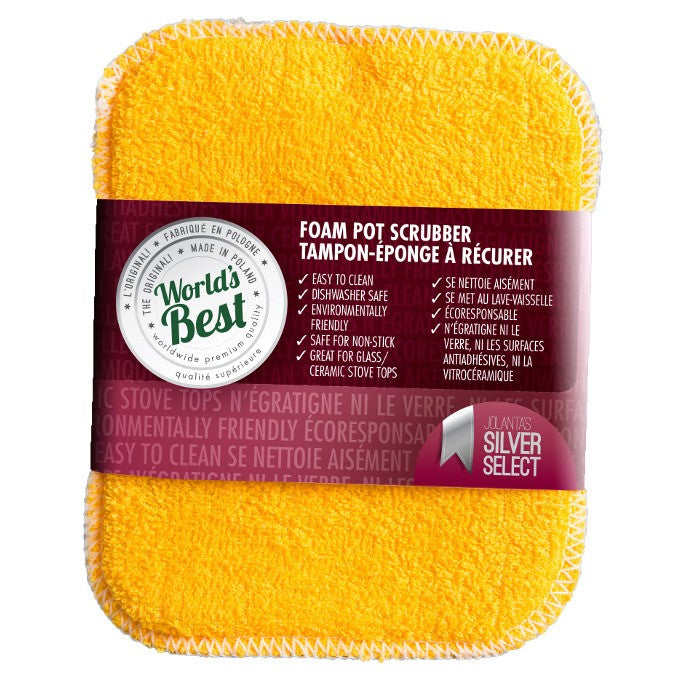 World's Best Pot Scrubber, Multicolour Original Flat - iQ living