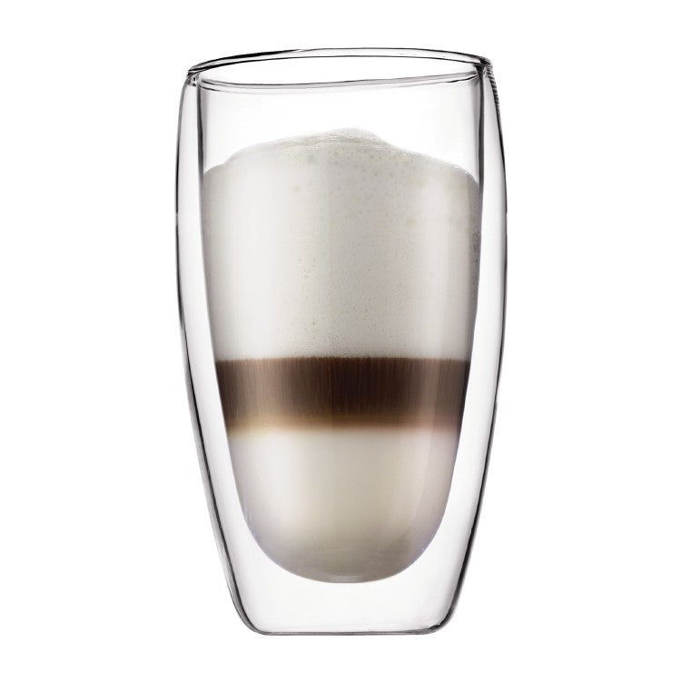 Bodum Pavina Double-Wall Glass Mug Set Of 2 - iQ living