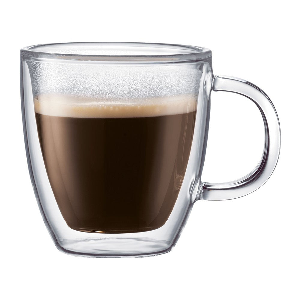 Bodum Bistro Double-Wall Glass Mug Set Of 2 - iQ living