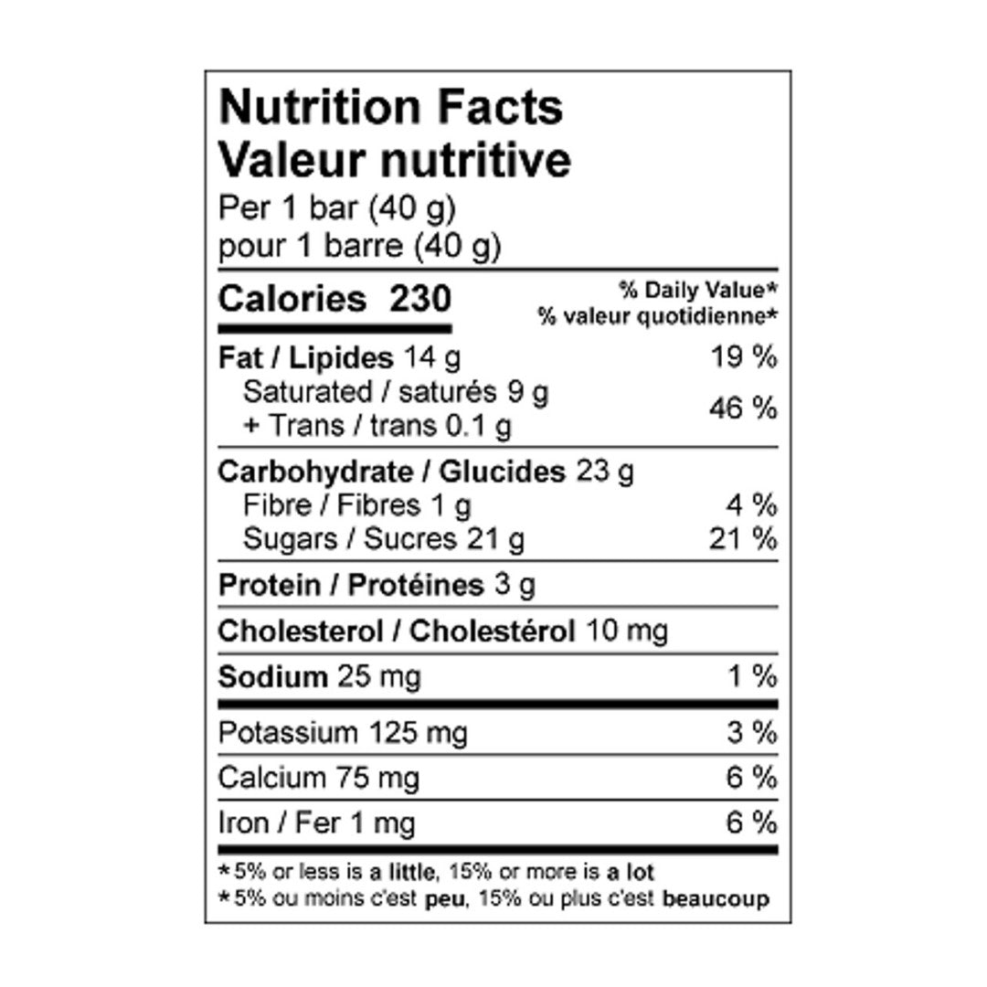 Laura Secord Milk Chocolate Toffee Crunch Bar - iQ living