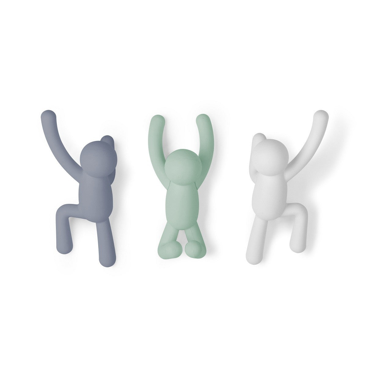 Umbra Buddy Hooks Muted Colours Set of 3 - iQ living