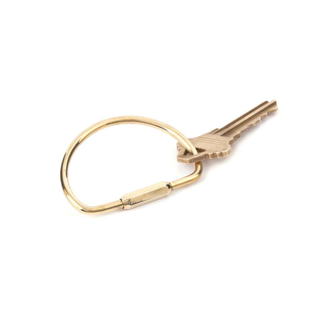 Kikkerland Brass Key Ring - iQ living