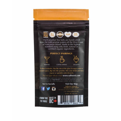 SaltWest Naturals Salted Caramel Chocolate 50g Bag