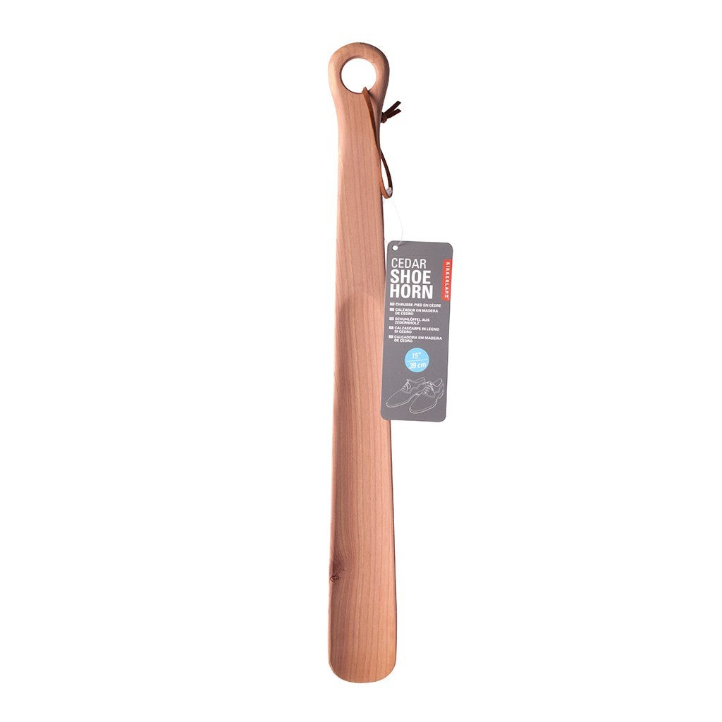 Kikkerland Cedar Shoe Horn - iQ living