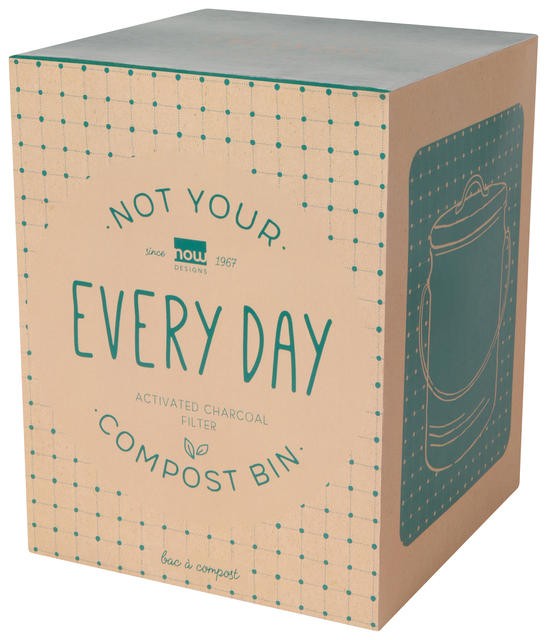 Now Designs Charcoal Vintage Compost Bin