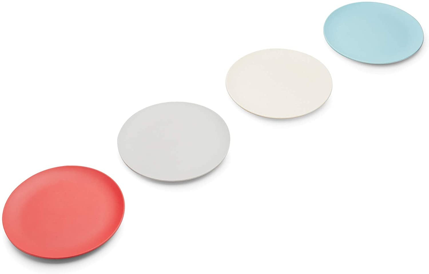 Red Rover Kids Bamboo Standard Plates - Set of 4 - iQ living