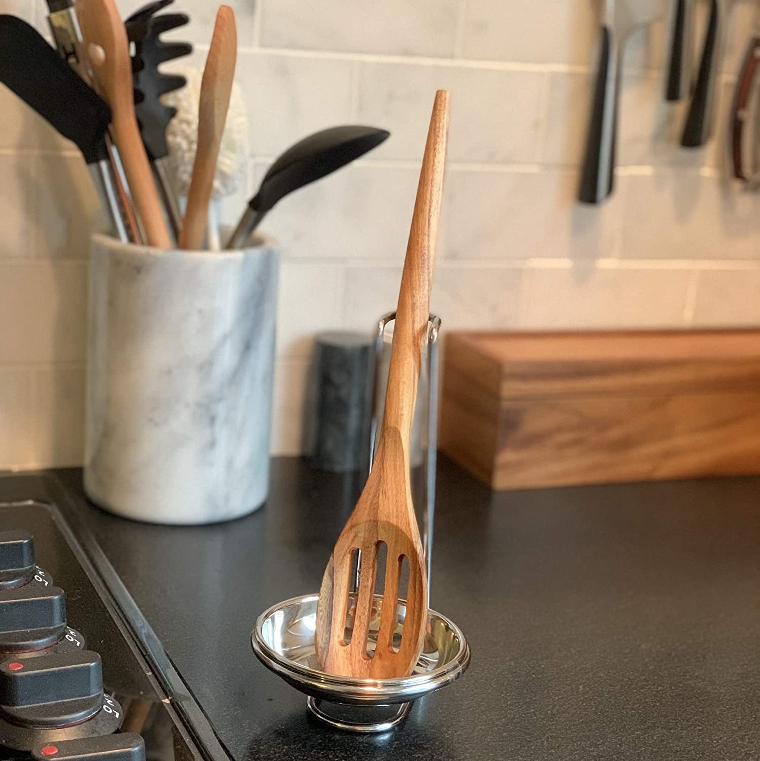 Ironwood Wilmington Wooden Slotted Spoon
