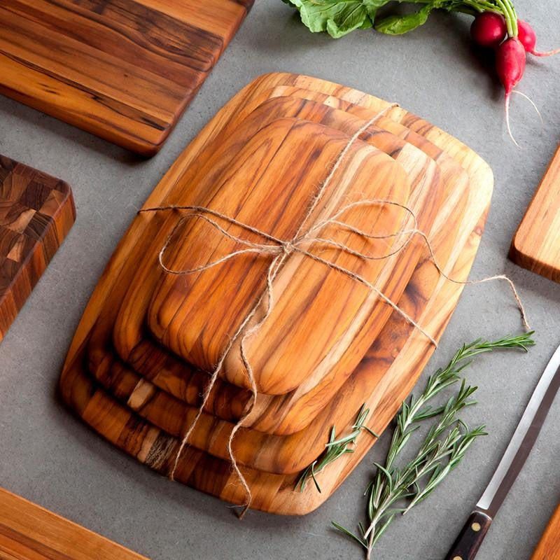 Teak Haus Elegant Rectangular Serving Board