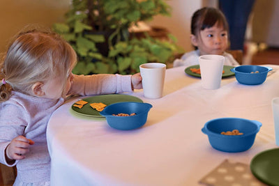 Red Rover Kids Bamboo Solid Plates Set of 4